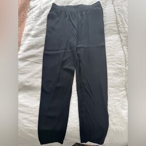 Eileen Fisher Black Silk Crepe pants